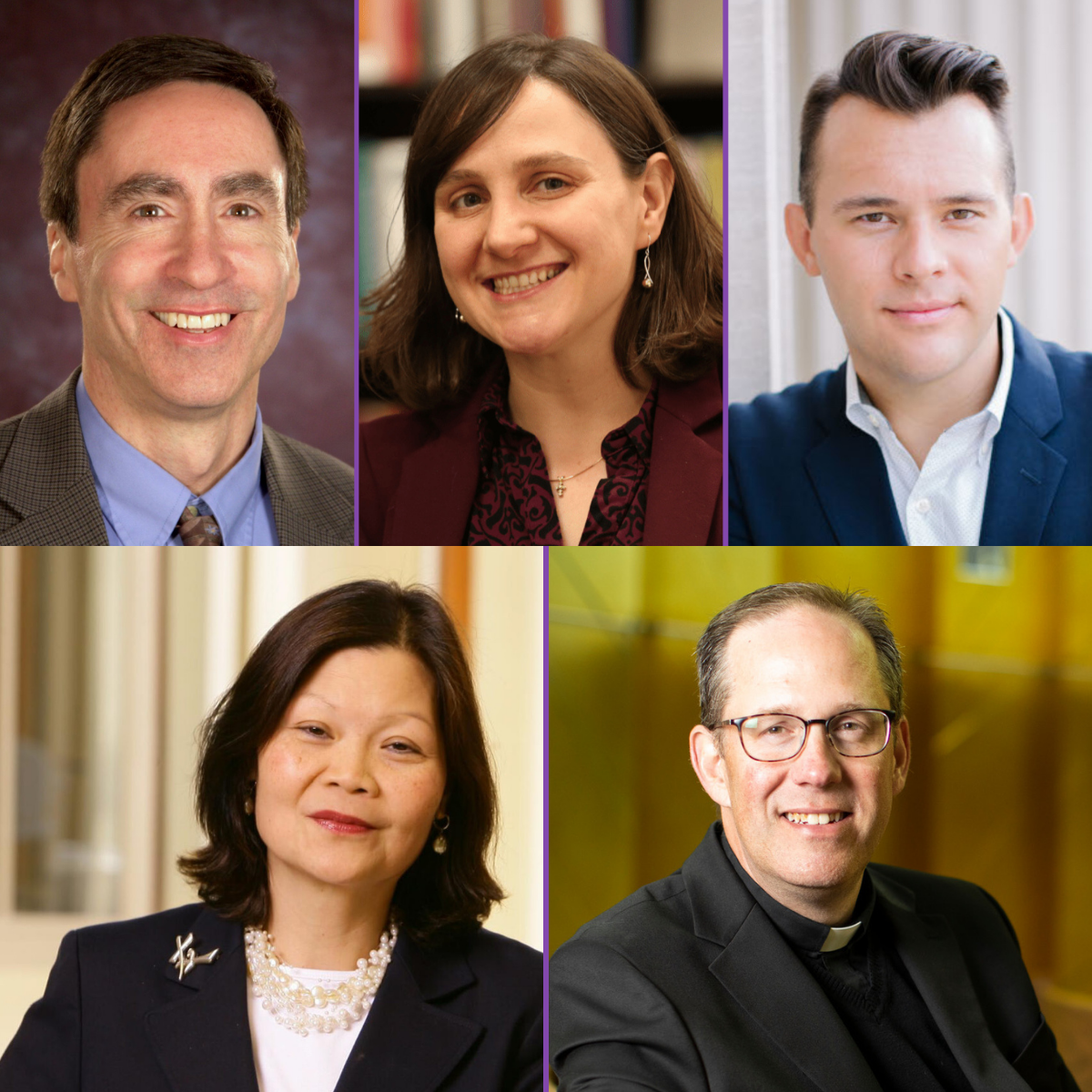 Headshots of Five Speakers for Oct. 2 Event