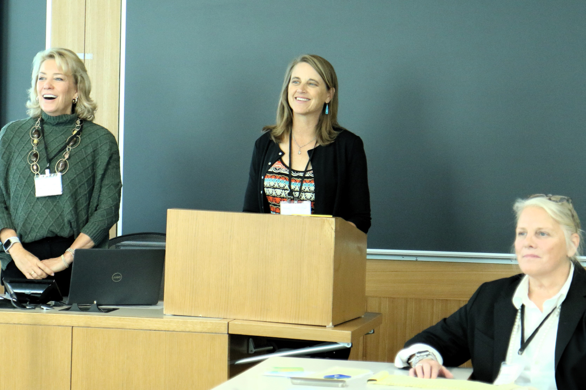 Three presenters at the Externships 12 Conference