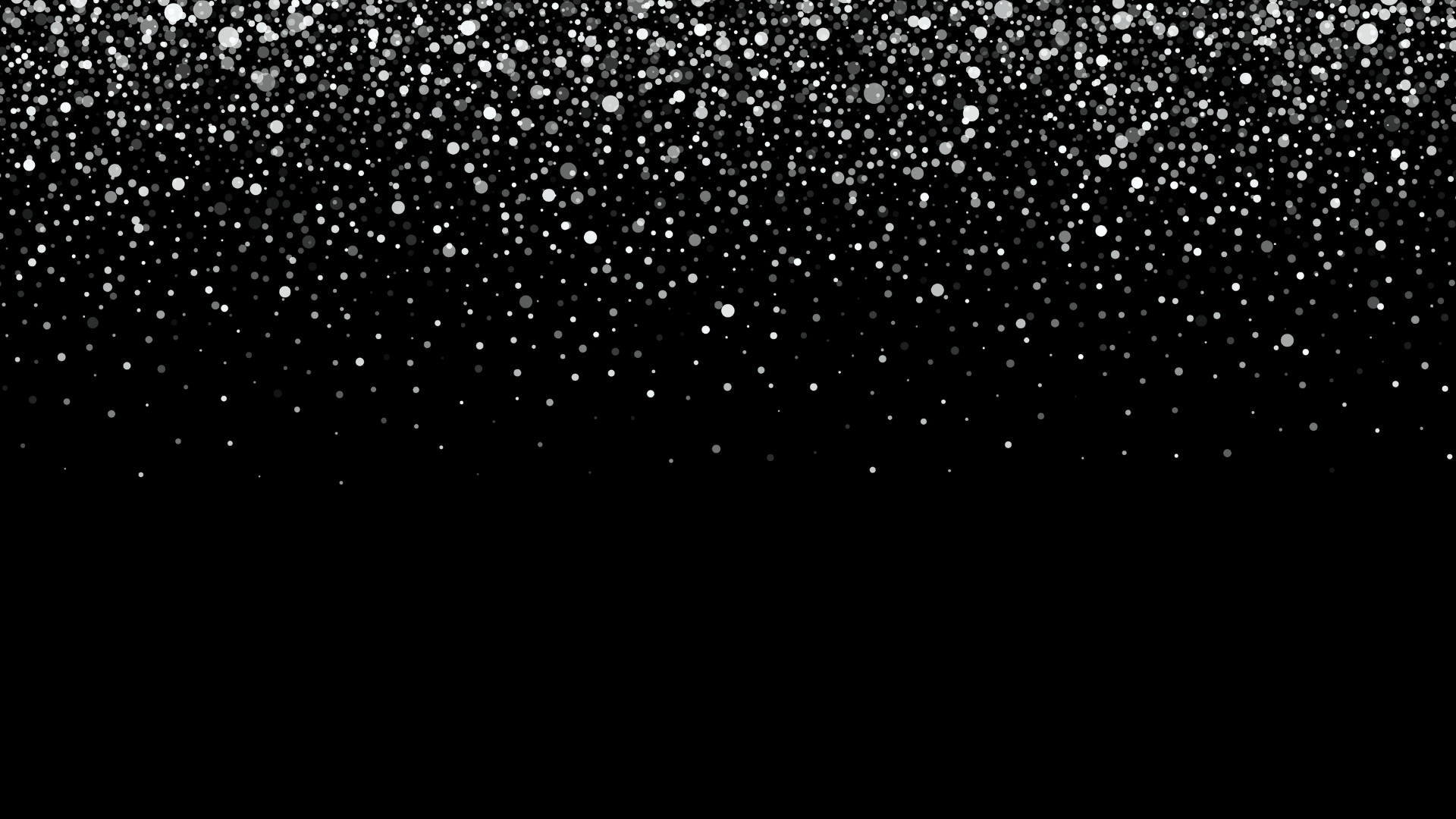White Glitter on Black Background