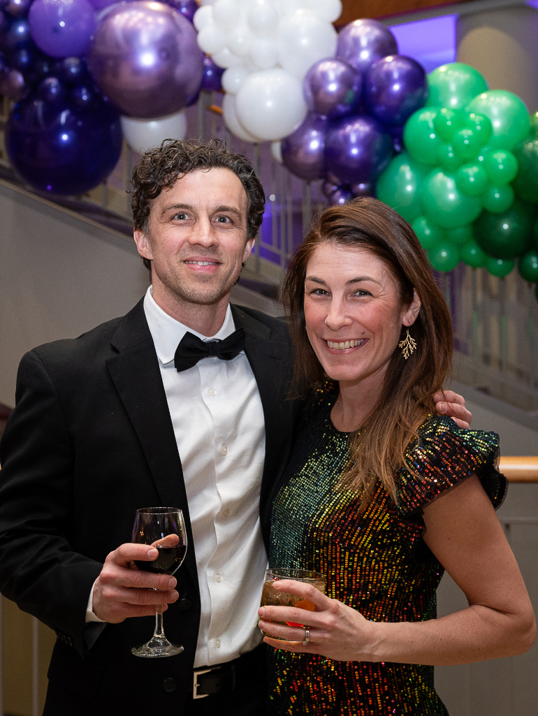 Two gala attendees