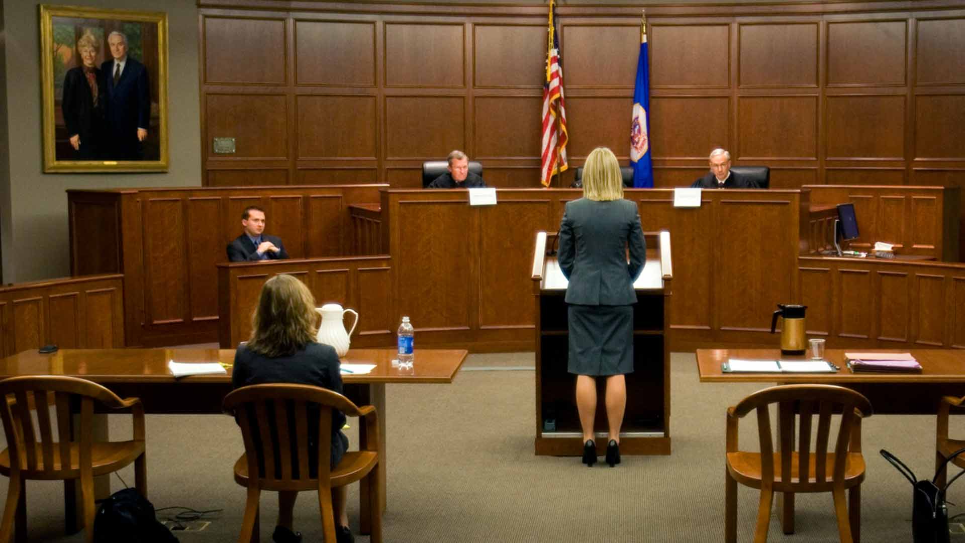 Student addresses judges