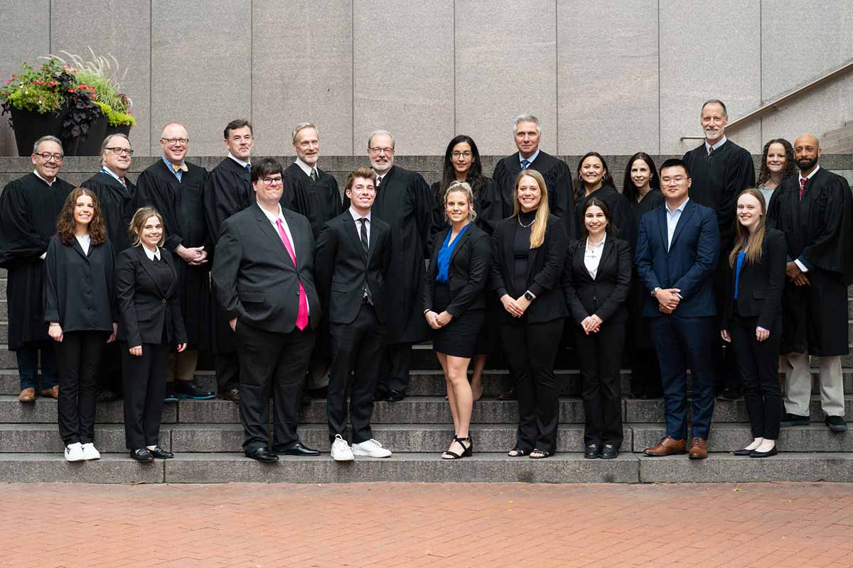 Henneepin county judges clerks and University of St Thomas Law students